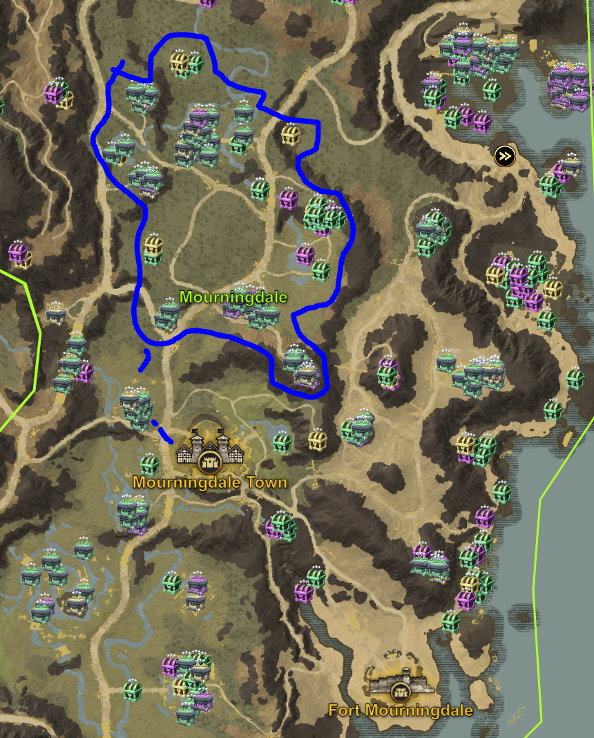 mourningdale supply crate locations