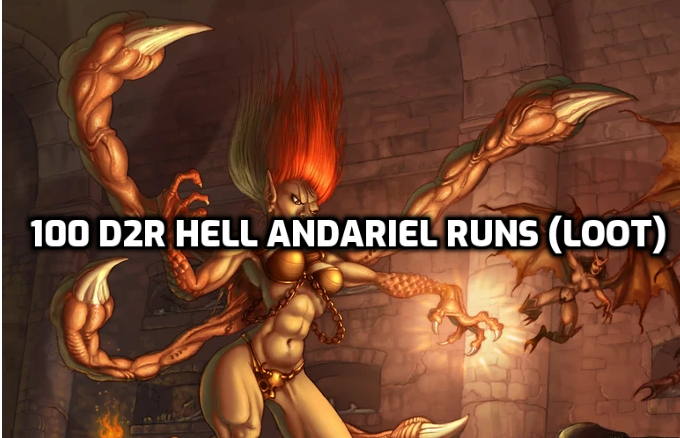 100 D2R Hell Andariel Runs (Loot)