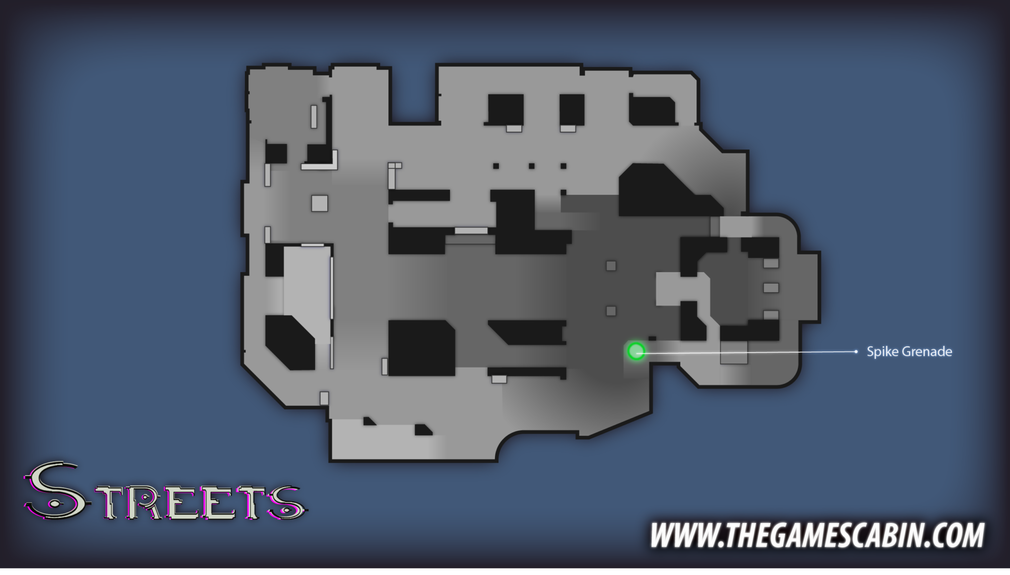 Streets Map Guide Halo Infinite Spike Grenade Spawn location