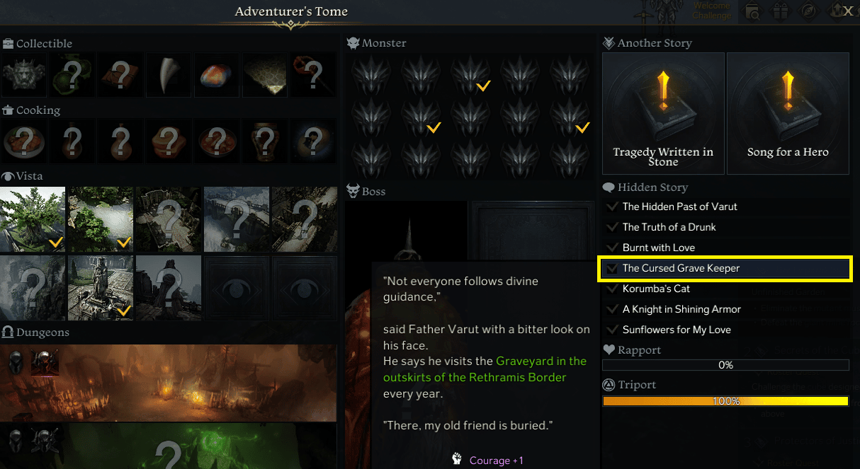 The Cursed Grave Keeper hidden story lost ark