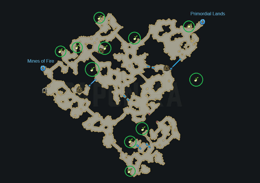 Mines of Innumerable Riches Mokoko Seeds Map