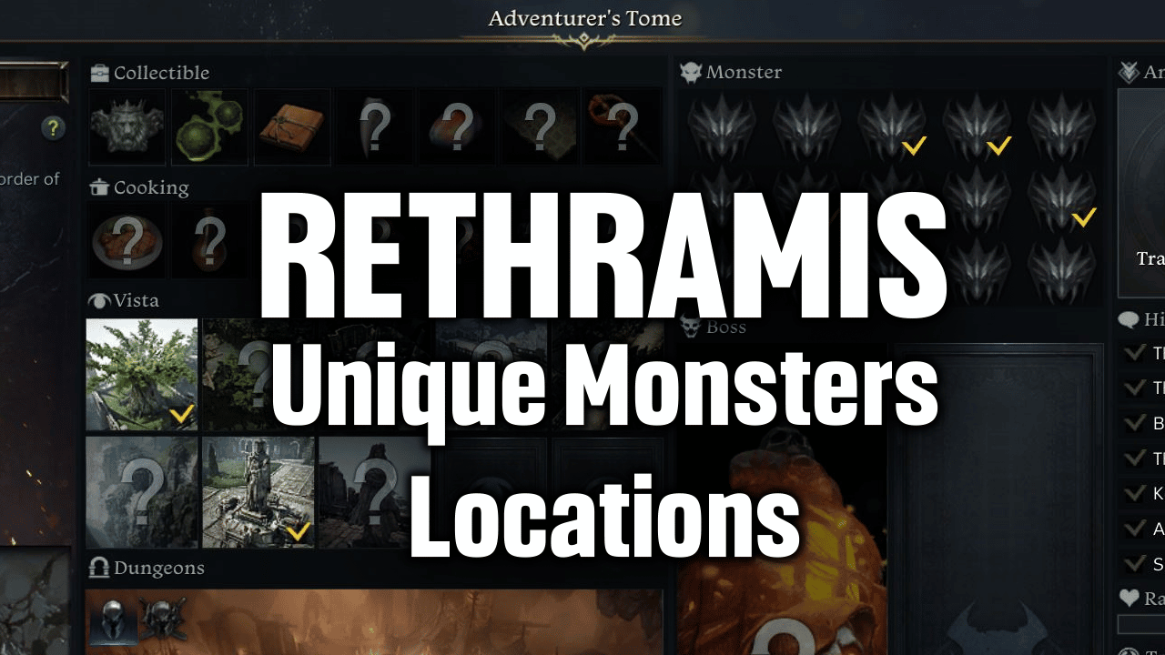 rethramis unique monsters adventure tome