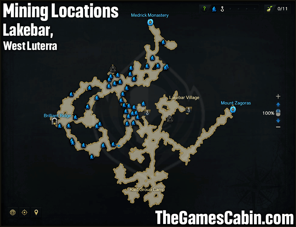 lakebar mining locations