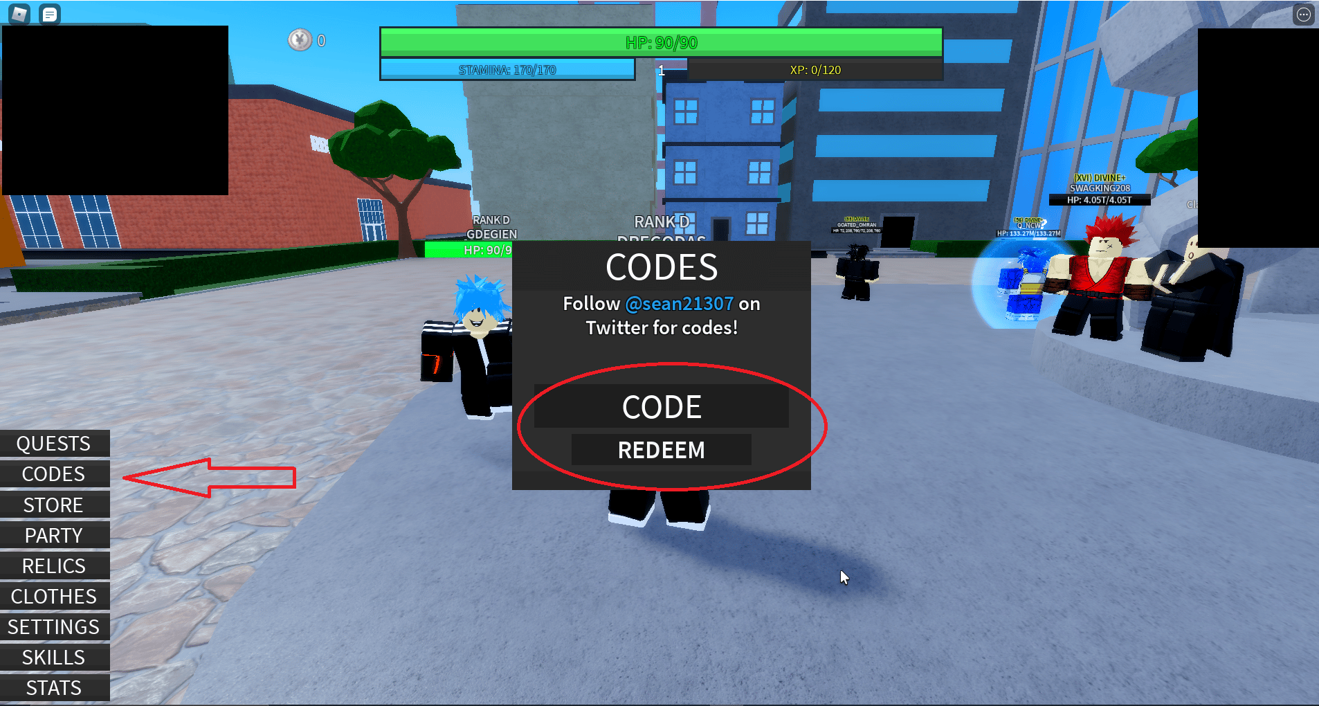 A Hero's Destiny Code Redemption (Roblox)