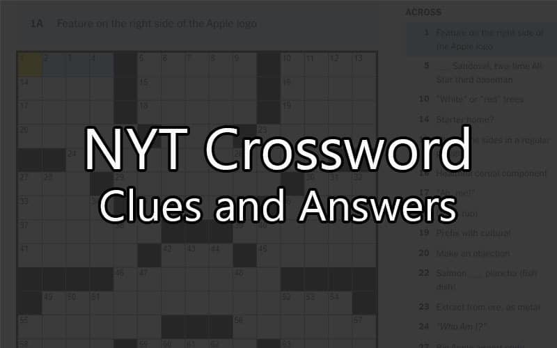 nyt mini crossword answers