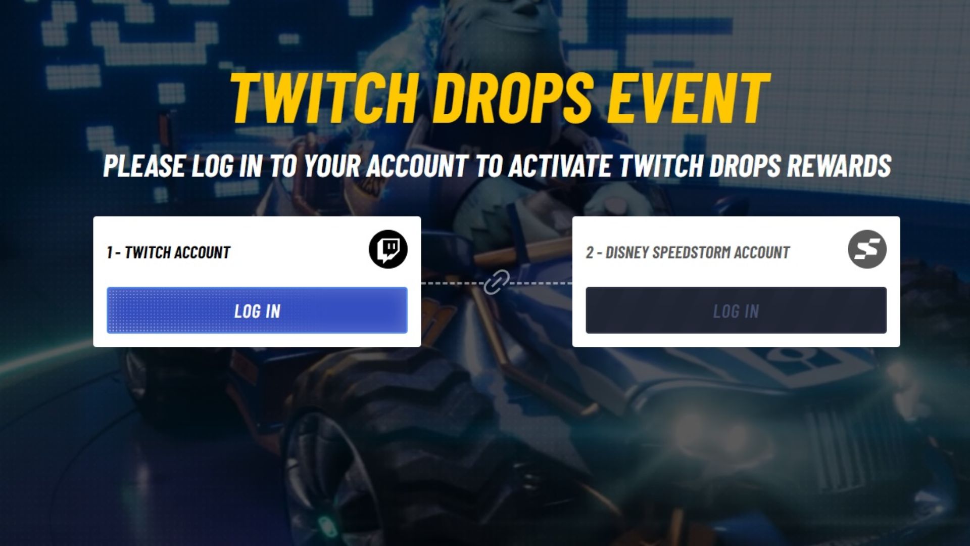 Disney Speedstorm Twitch Drops Enable