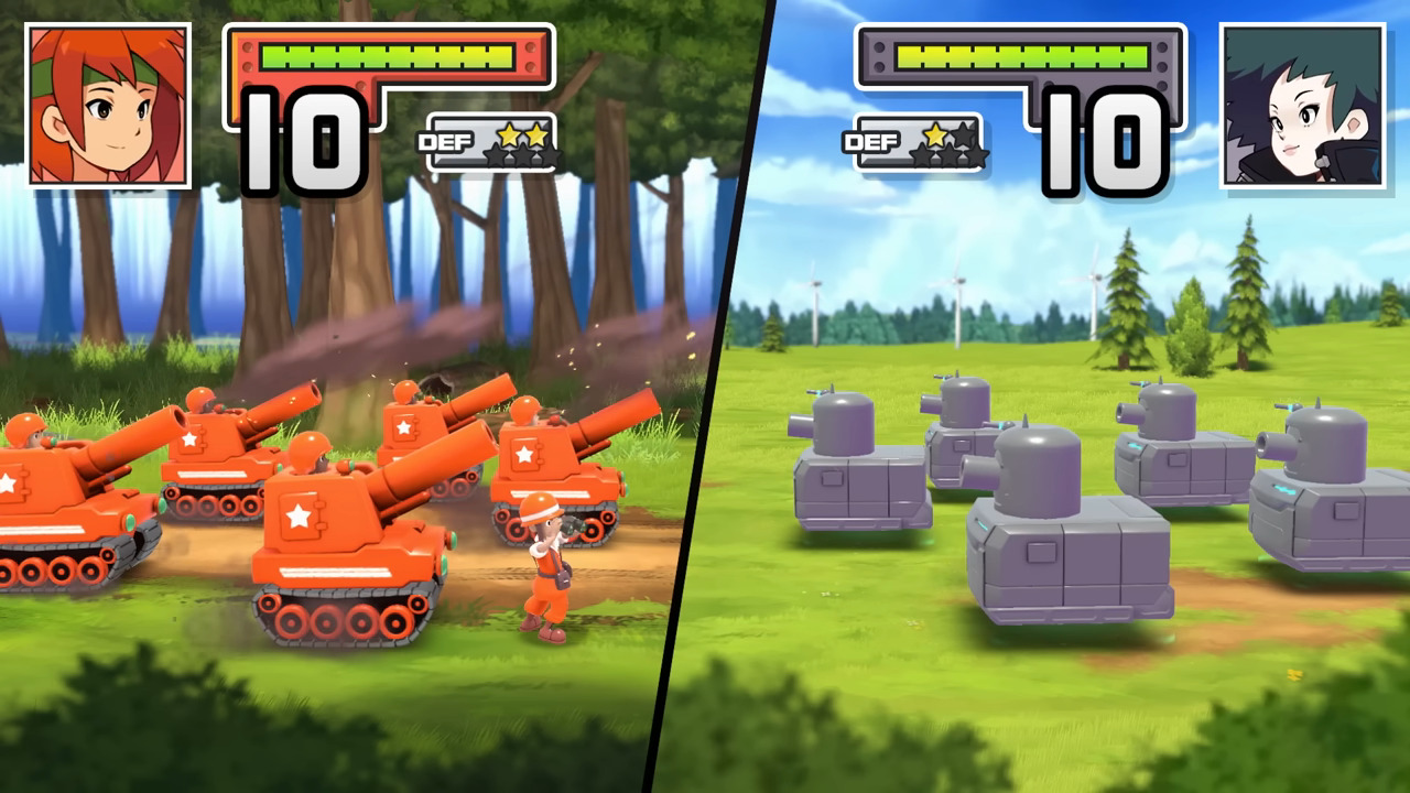 Advance Wars Red tanks vs grey tanks