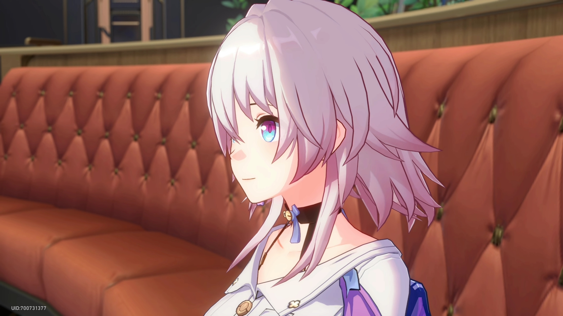 A silver-haired girl in Honkai: Star Rail