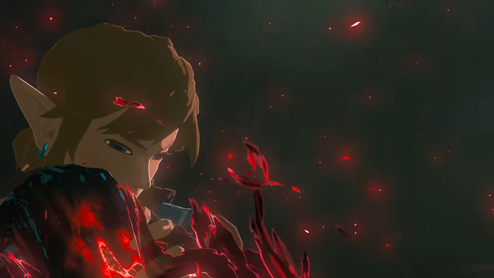 zelda in tears of the kingdom being hit by malice