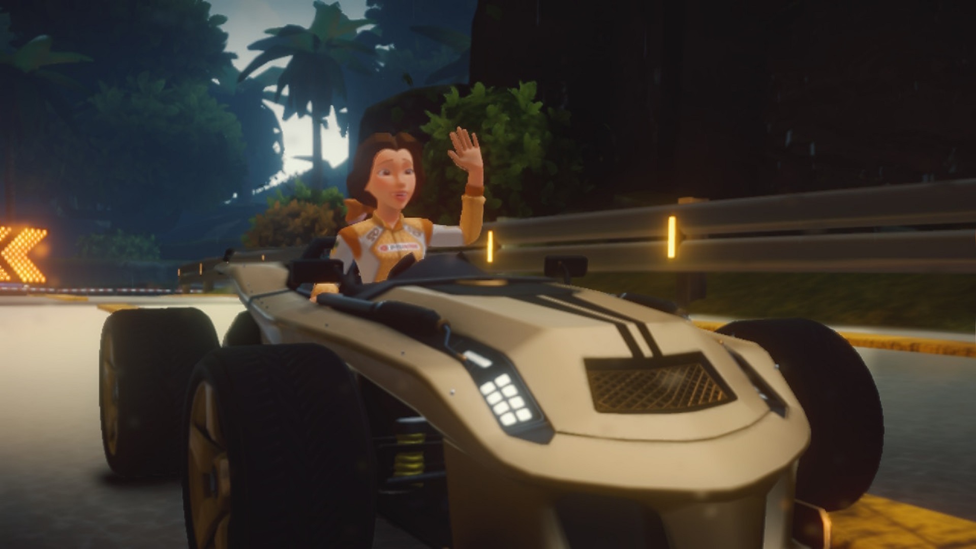 Belle is playable in the offline mode of Disney Speedstorm