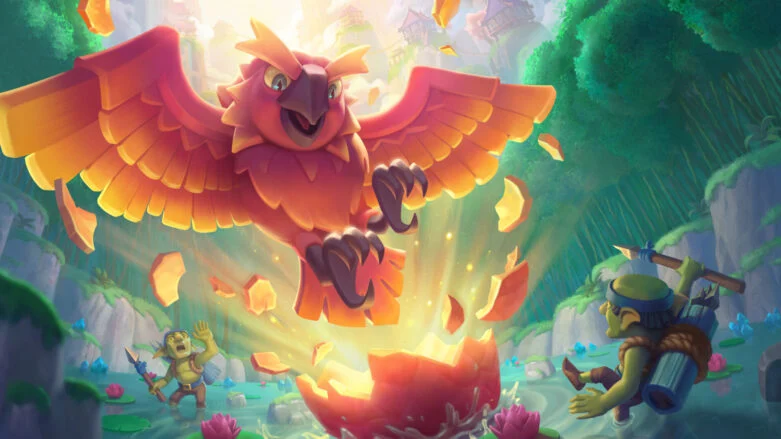 A big red bird from Clash Royale