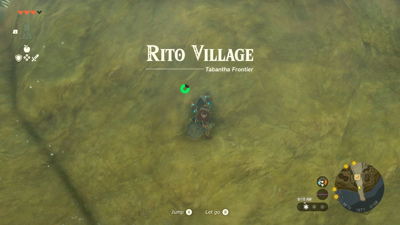 Reaching Rito Village in Zelda Tears of the Kingdom