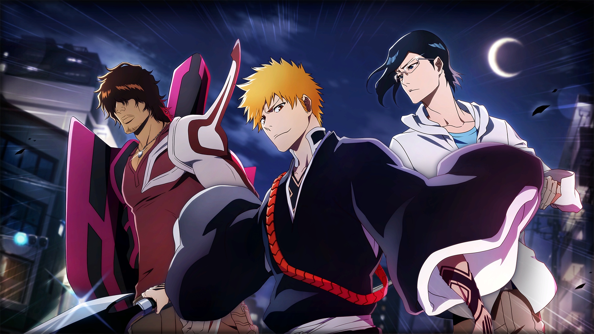 Characters from Bleach.