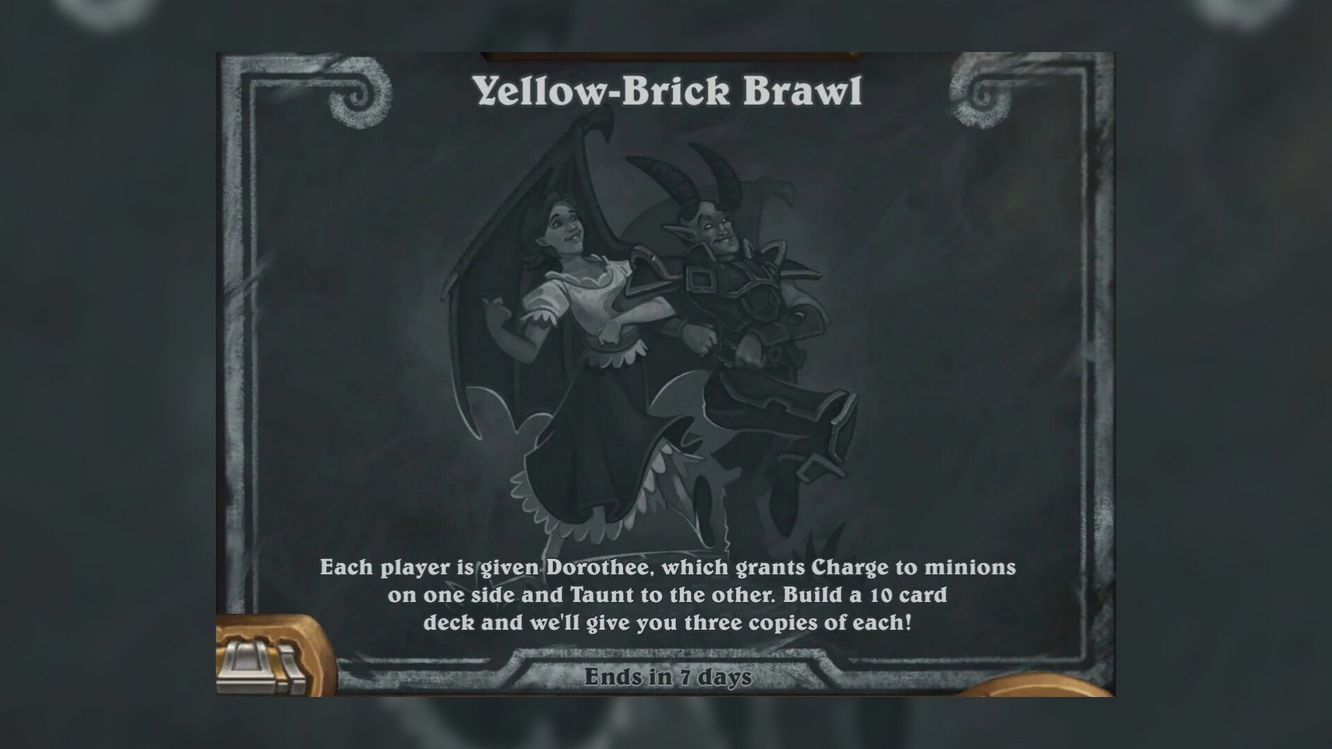 image of the Hearthstone Yellow-Brick Brawl rules