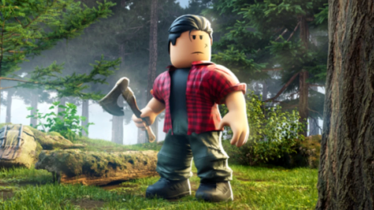 Masterblox character holding an axe