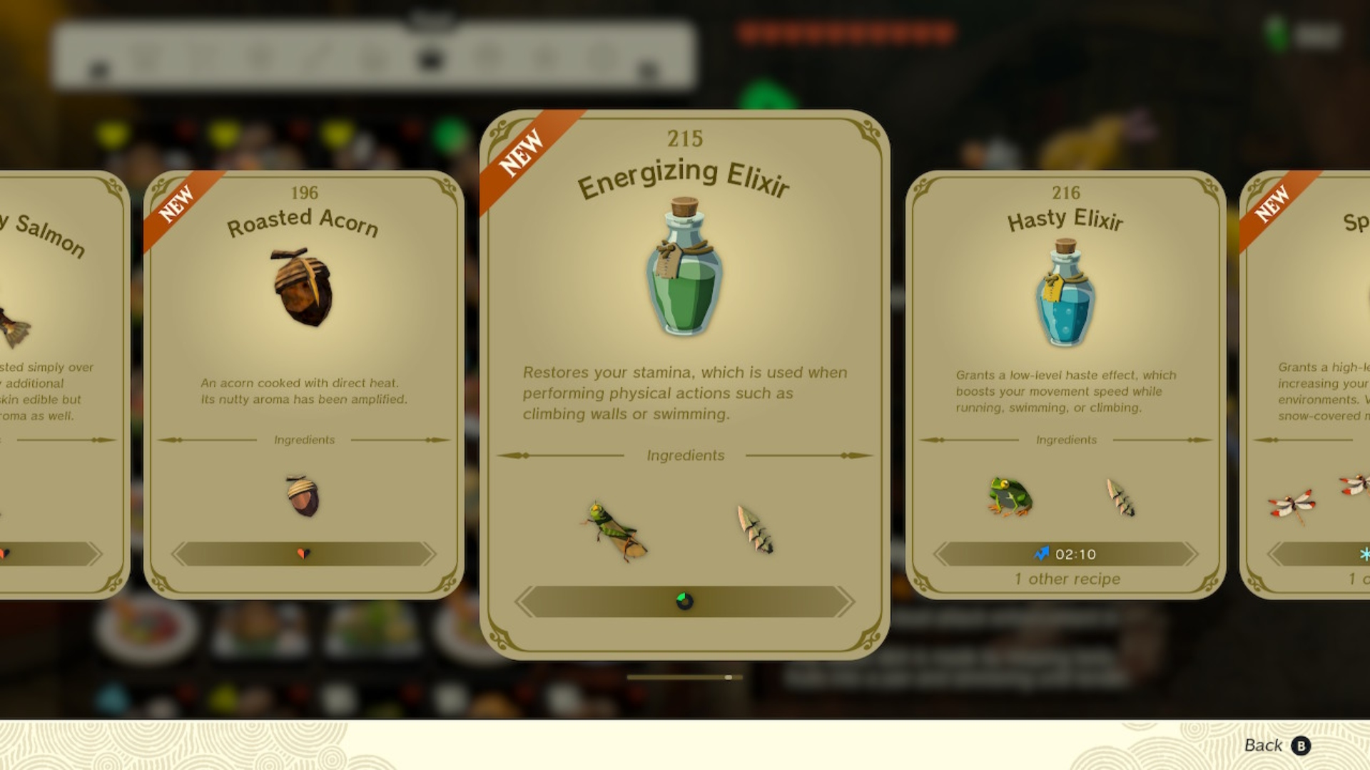 A stamina elixir Tears of the Kingdom recipe