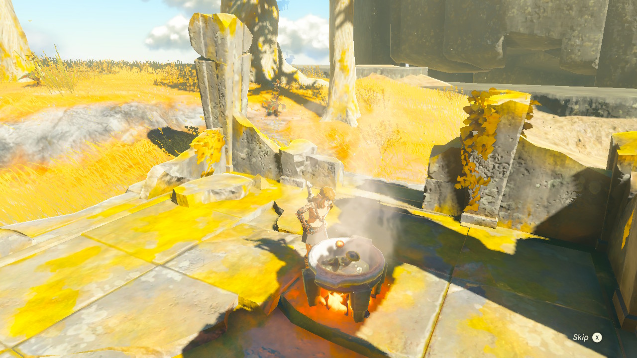 Cooking in the daytime in Zelda: Tears of the Kingdom