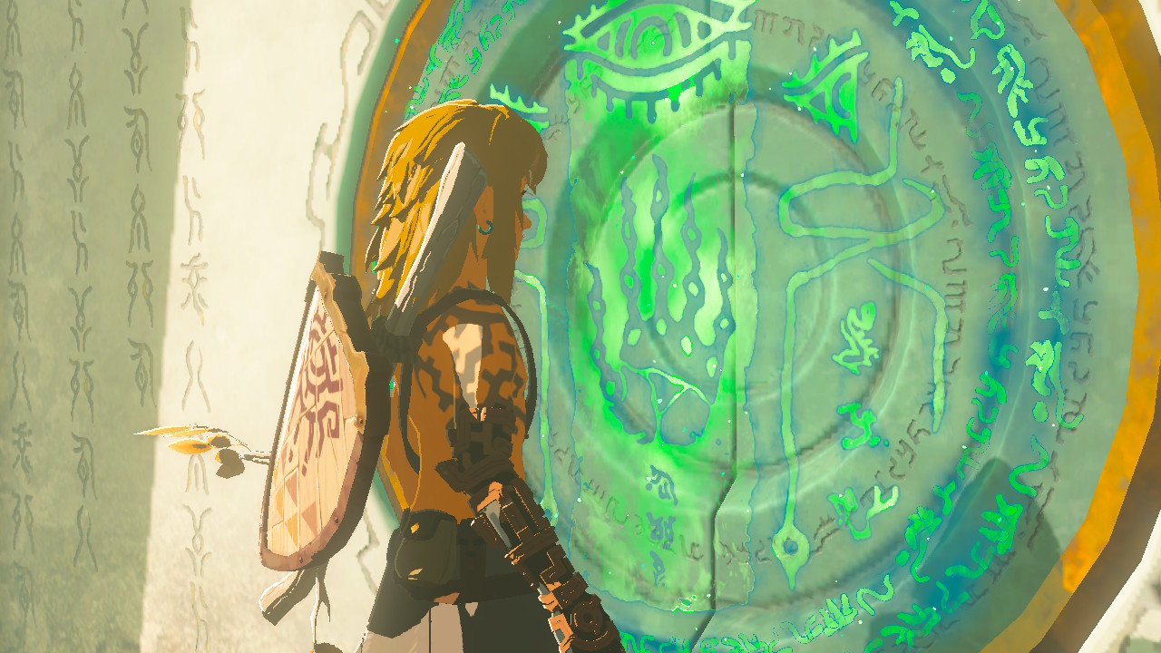 Link stood at the sealed Temple of Time door