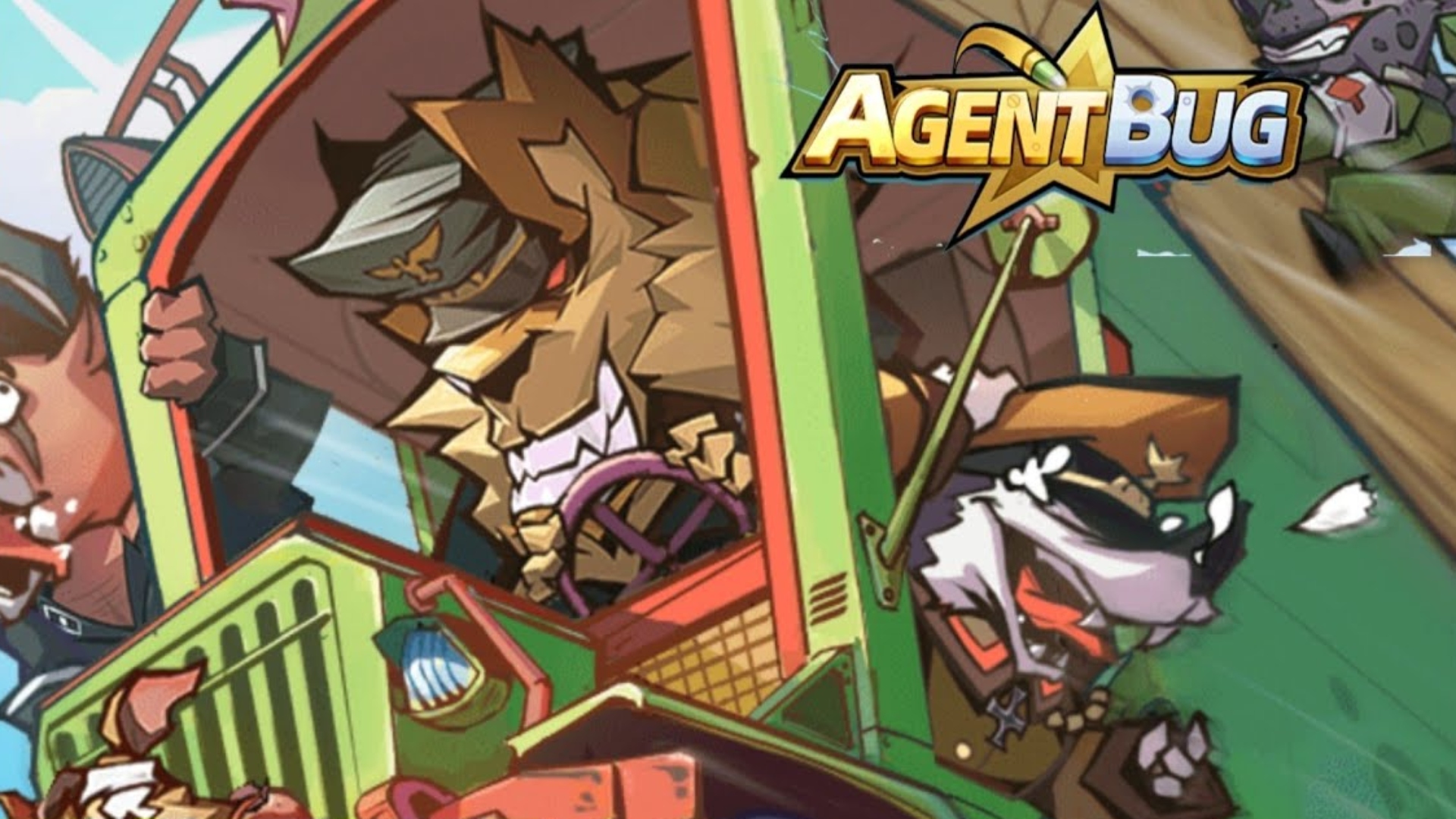 Avatars from Agent Bug driving a vehicle.