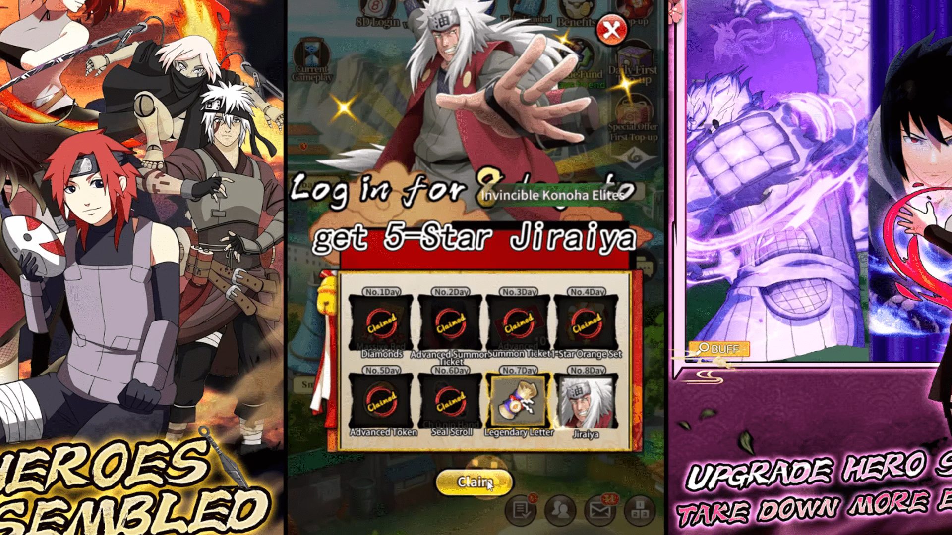 Free rewards in Akatsuki Assault