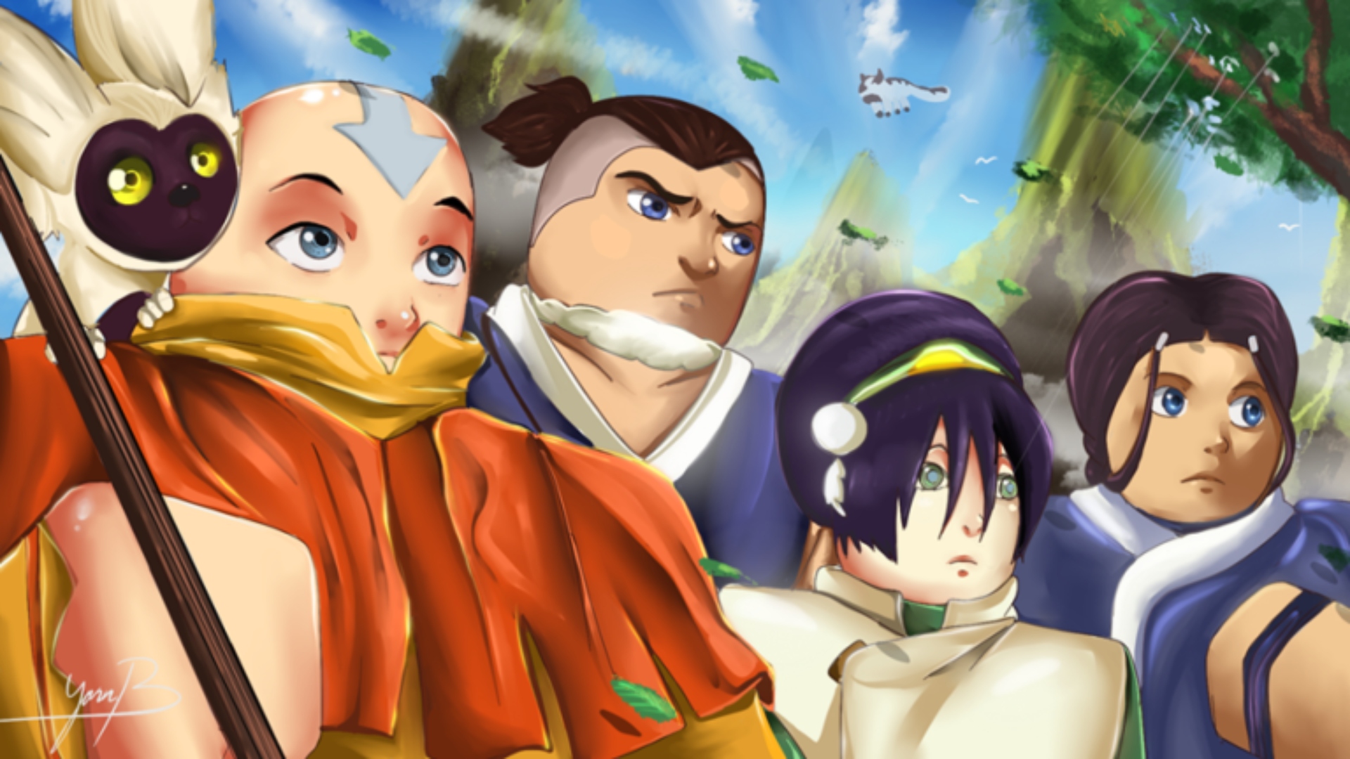 Characters from Avatar Rogue Benders