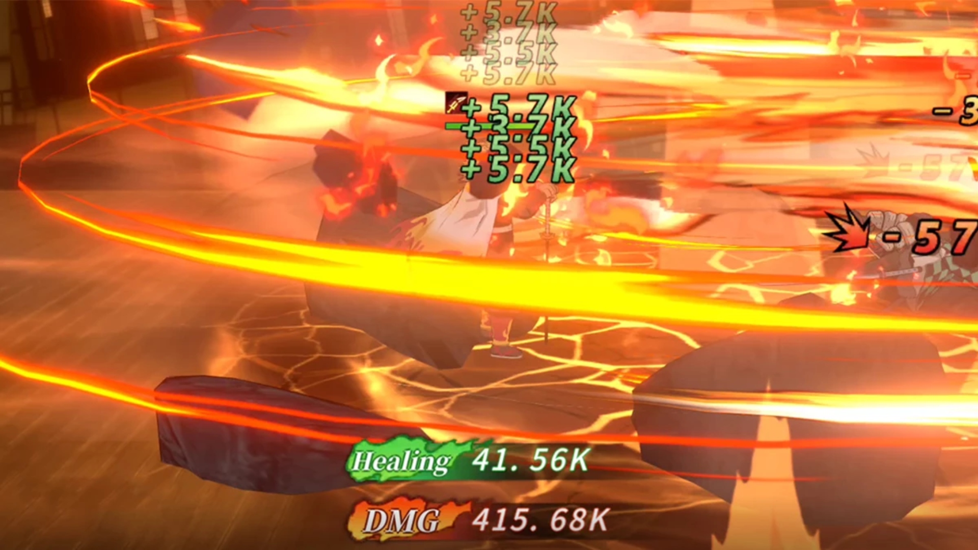 A battle in Blade of Pillar.