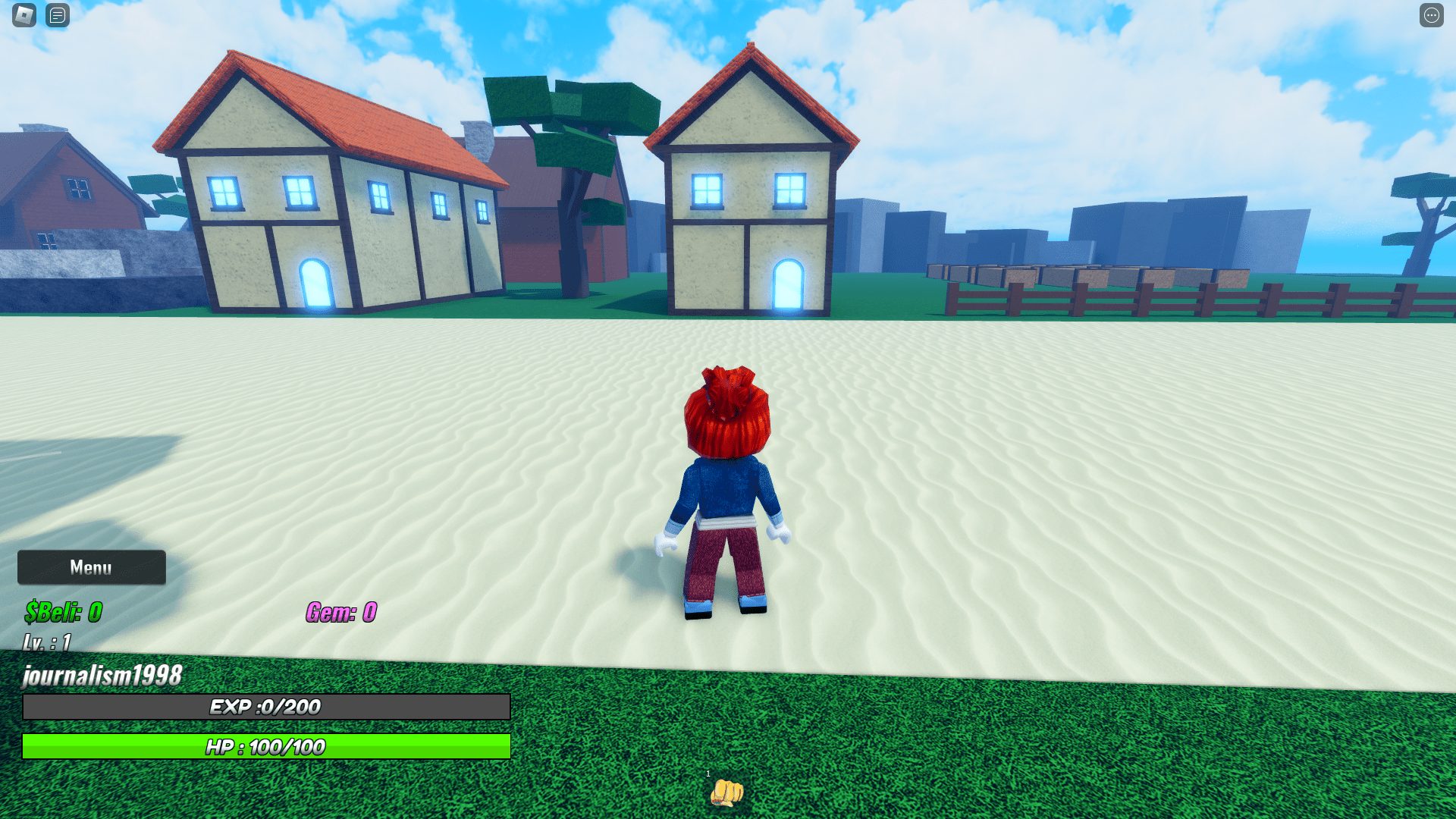 A town in Dragon Sea in Roblox