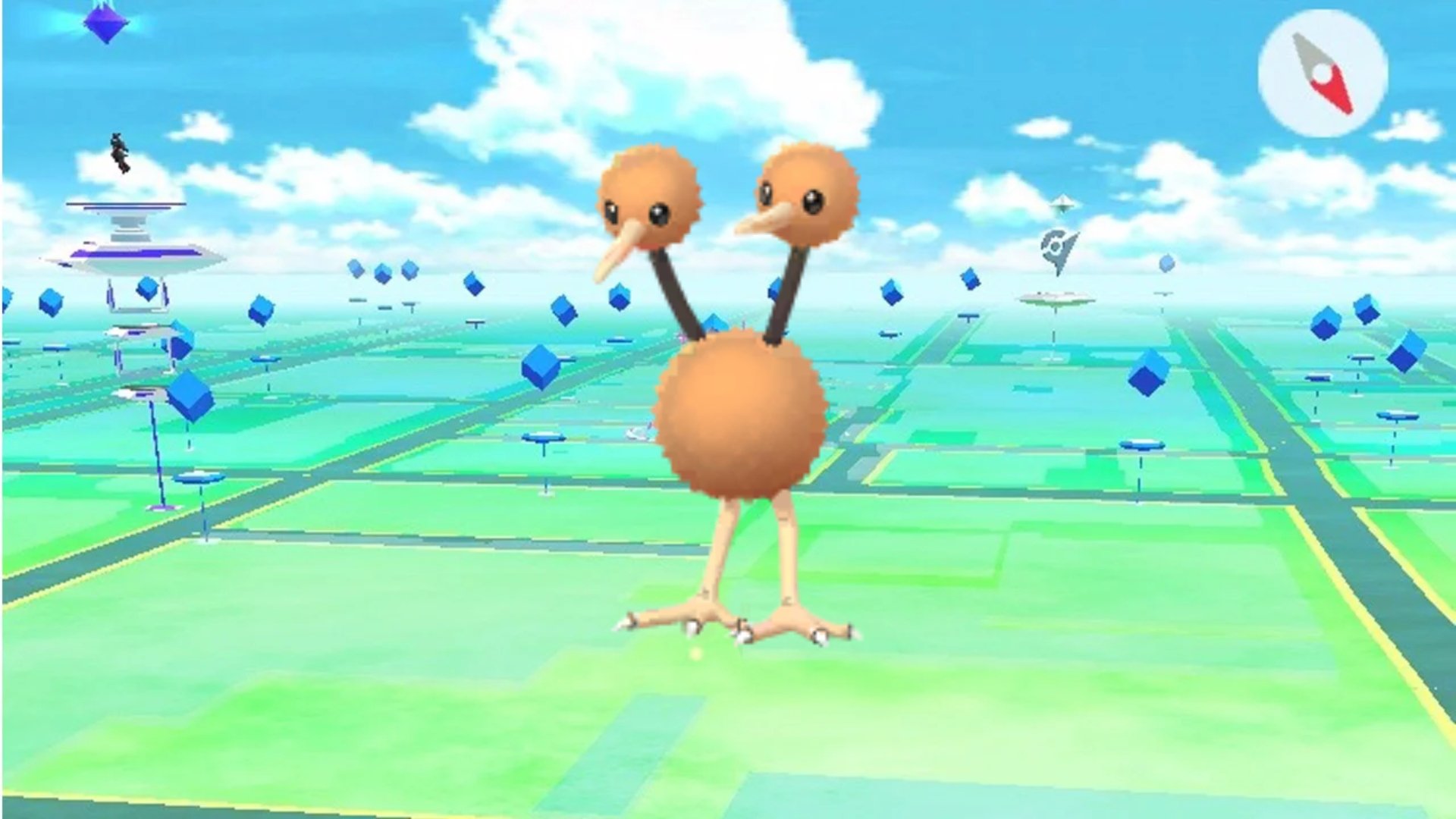 A Doduo from Pokemon GO.