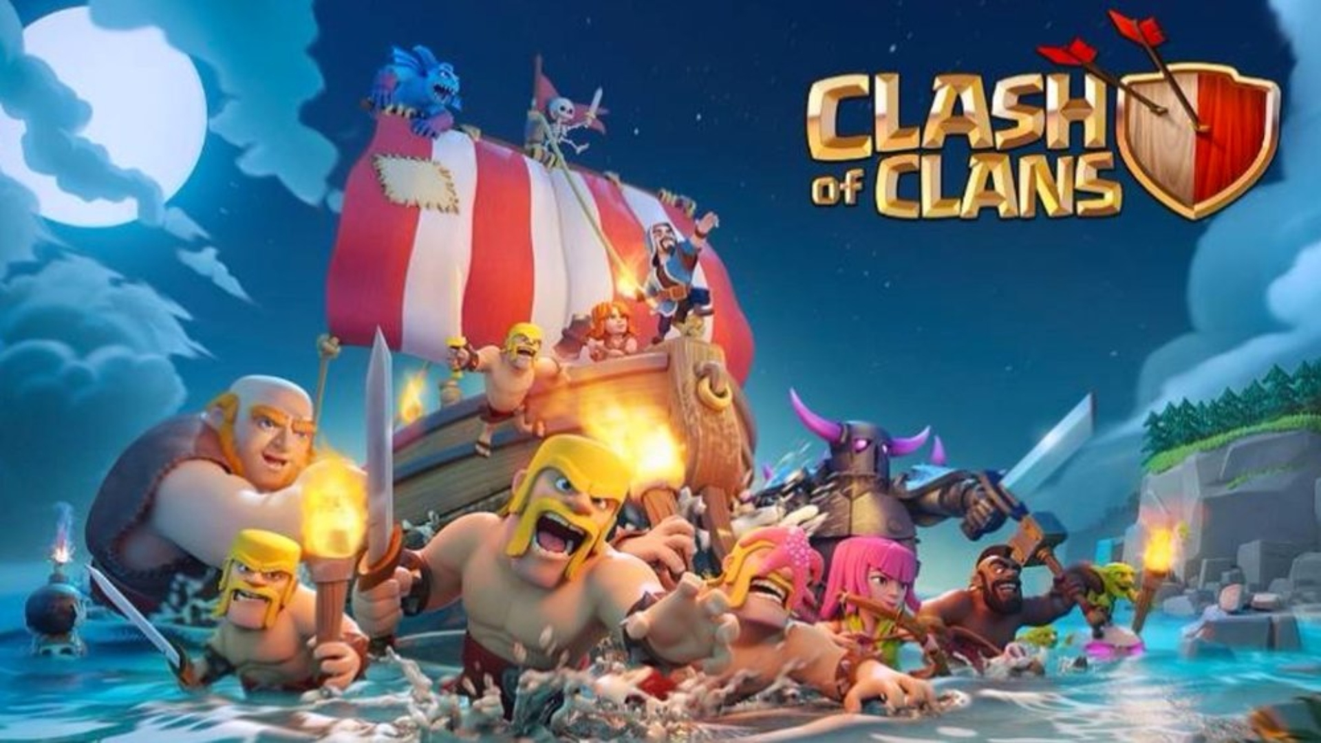 Characters from Clash of Clans.