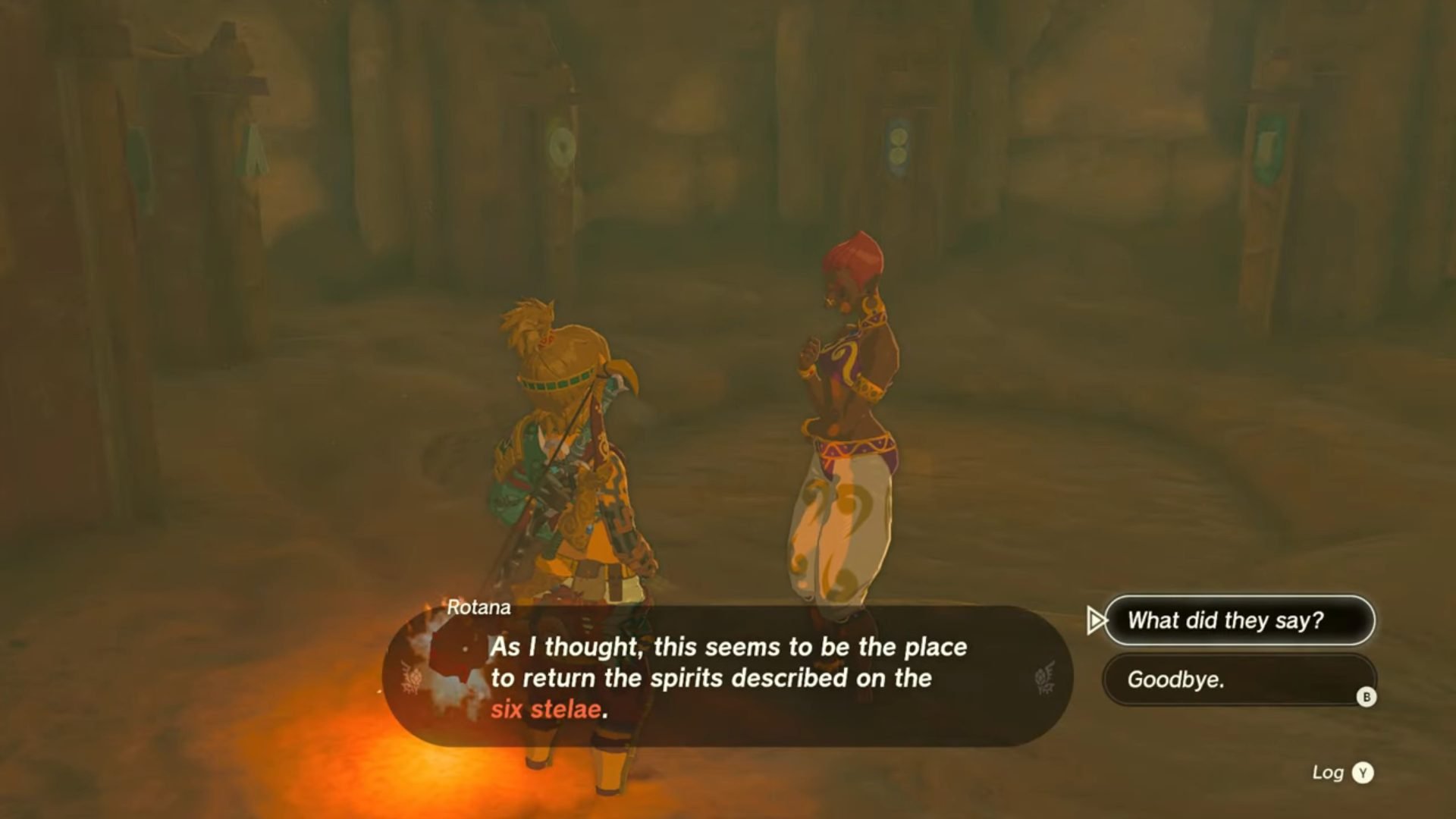 Link and Rotana in Zelda: Tears of the Kingdom