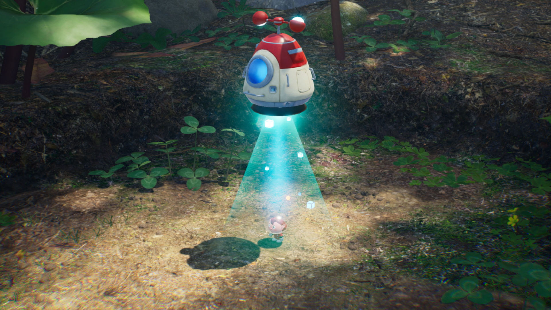 A rocketship from Pikmin 4.