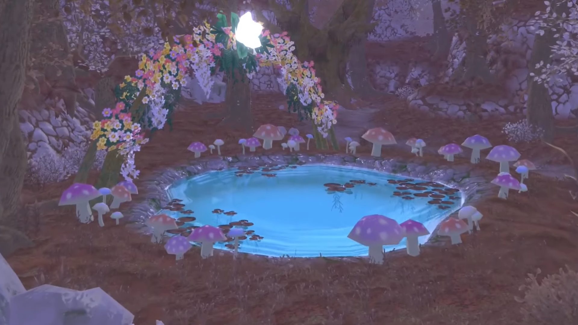 Story of Seasons: A Wonderful Life flower pond