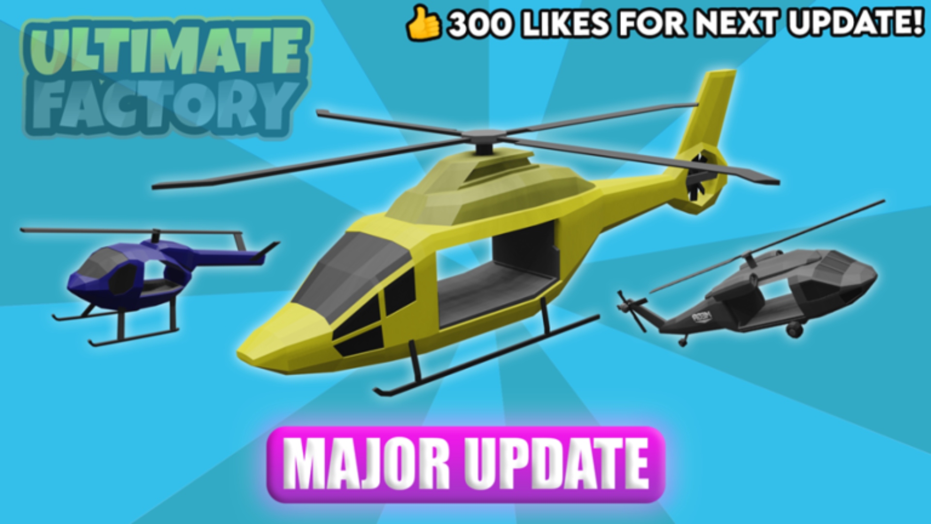 Helicopters from Ultimate Factory Tycoon.