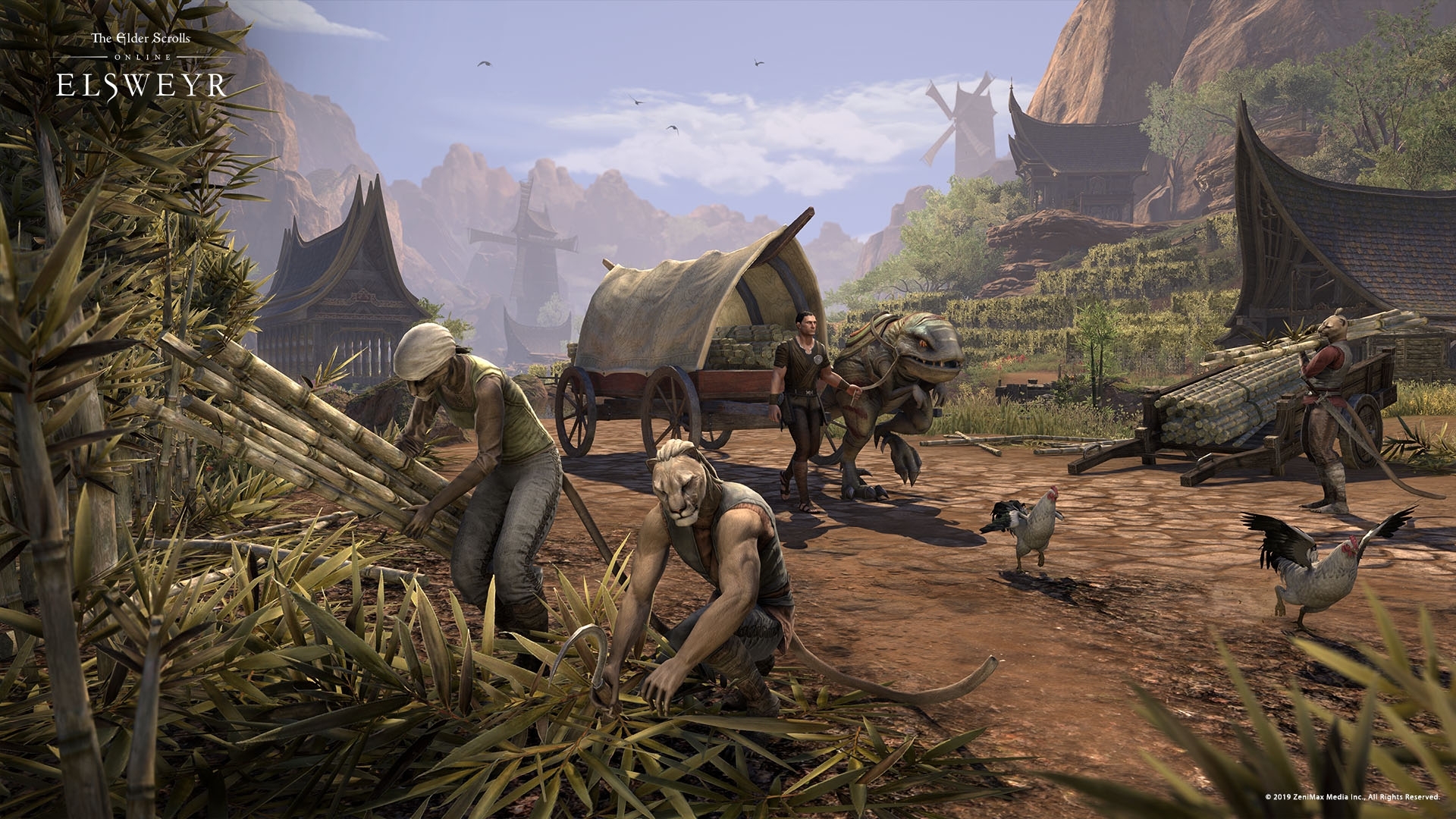 Farmers from the Elsweyr expansion in ESO.