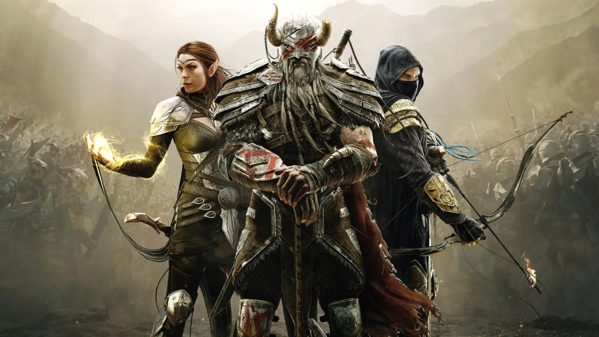 Three characters from Elder Scrolls Online.