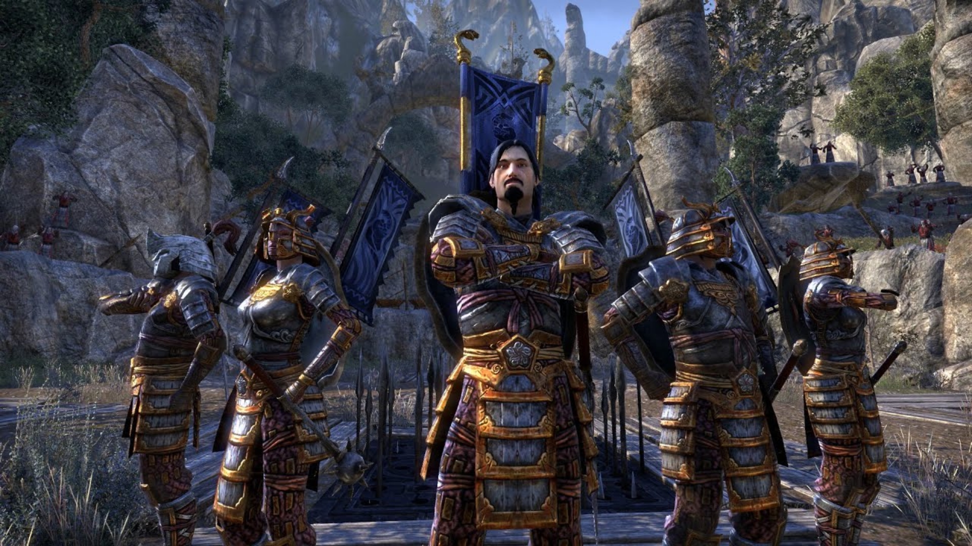 Characters in the ESO Dragonstar Arena.
