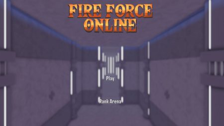 Fire Force Online starting screen