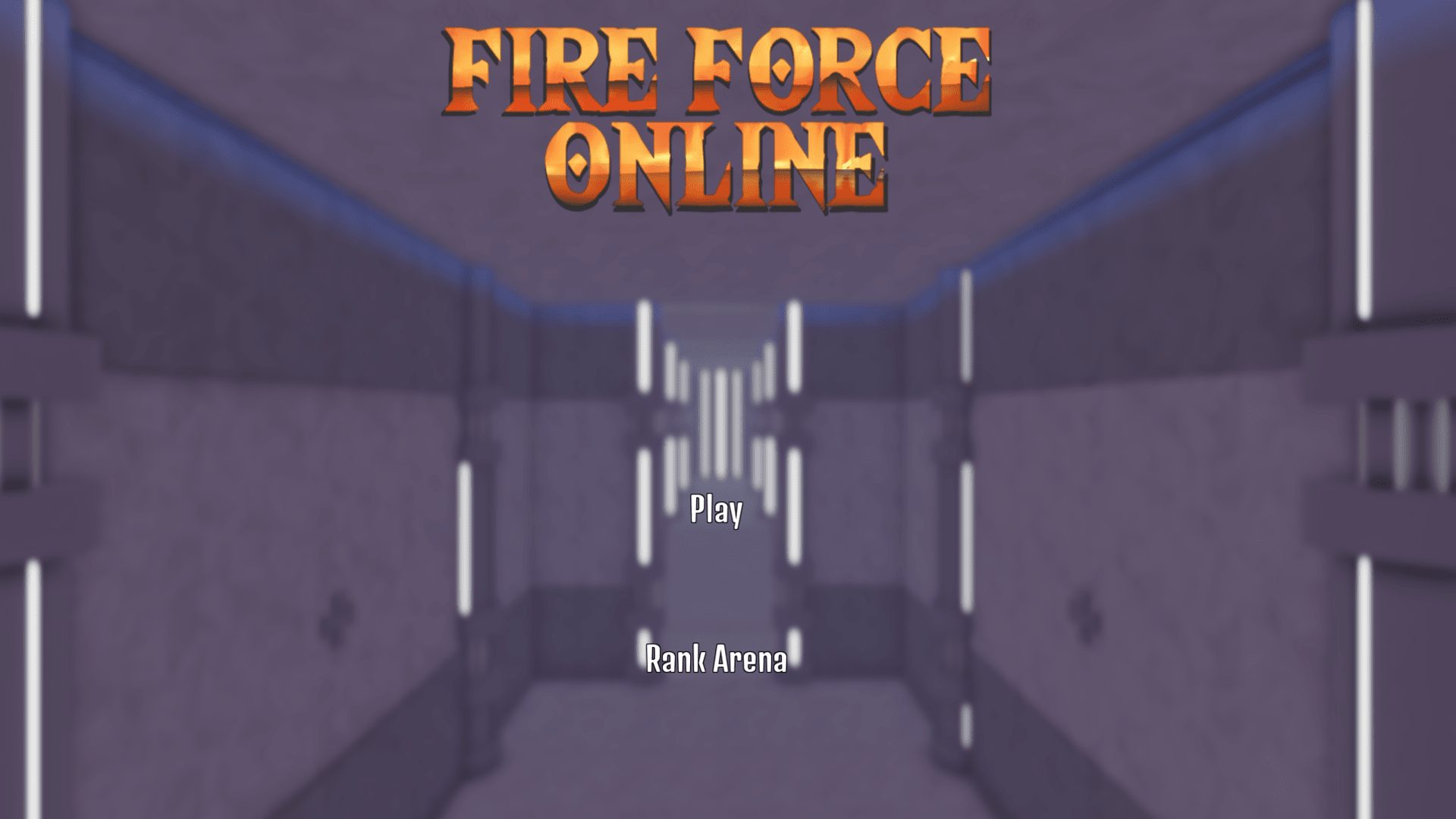 Fire Force Online starting screen