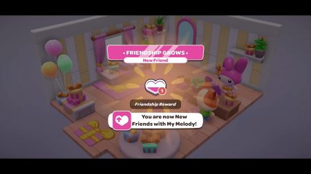 My Melody friendship level up in Hello Kitty Island Adventure