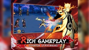 Gameplay from Naruto Swift Ninjas.