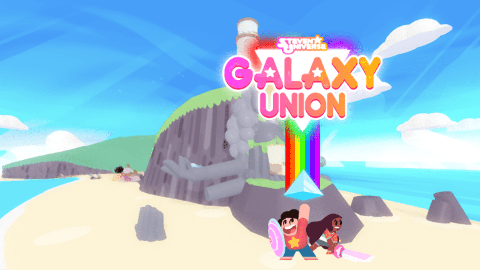 Steven Universe Galaxy Union cover art- beach scene