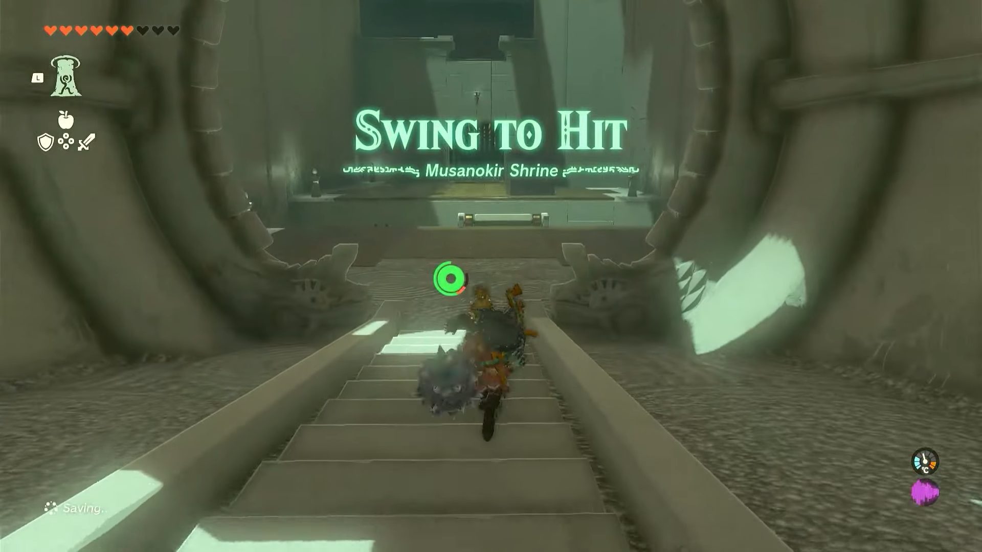 Swing to Hit in Zelda: Tears of the Kingdom