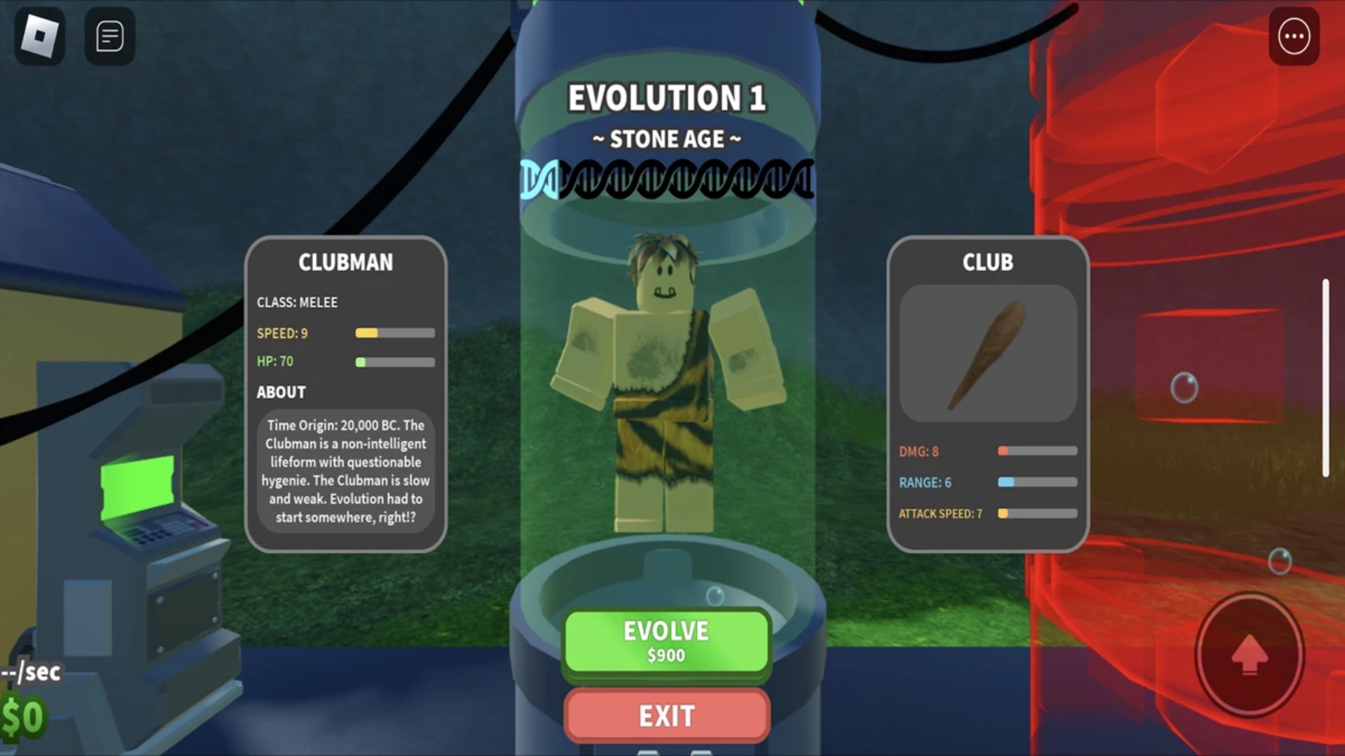 A caveman from War Age Tycoon.